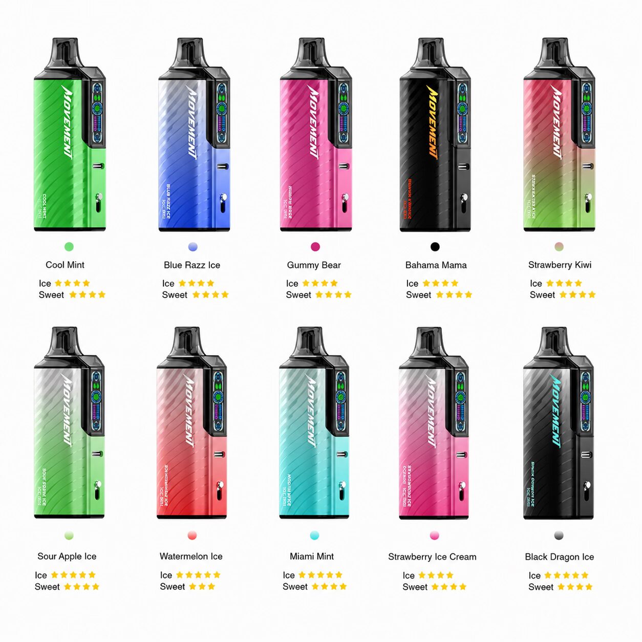 پاد یکبار مصرف موومنت ۱۸ هزار پاف لاست ویپ | Lost Vape Movement 18,000
