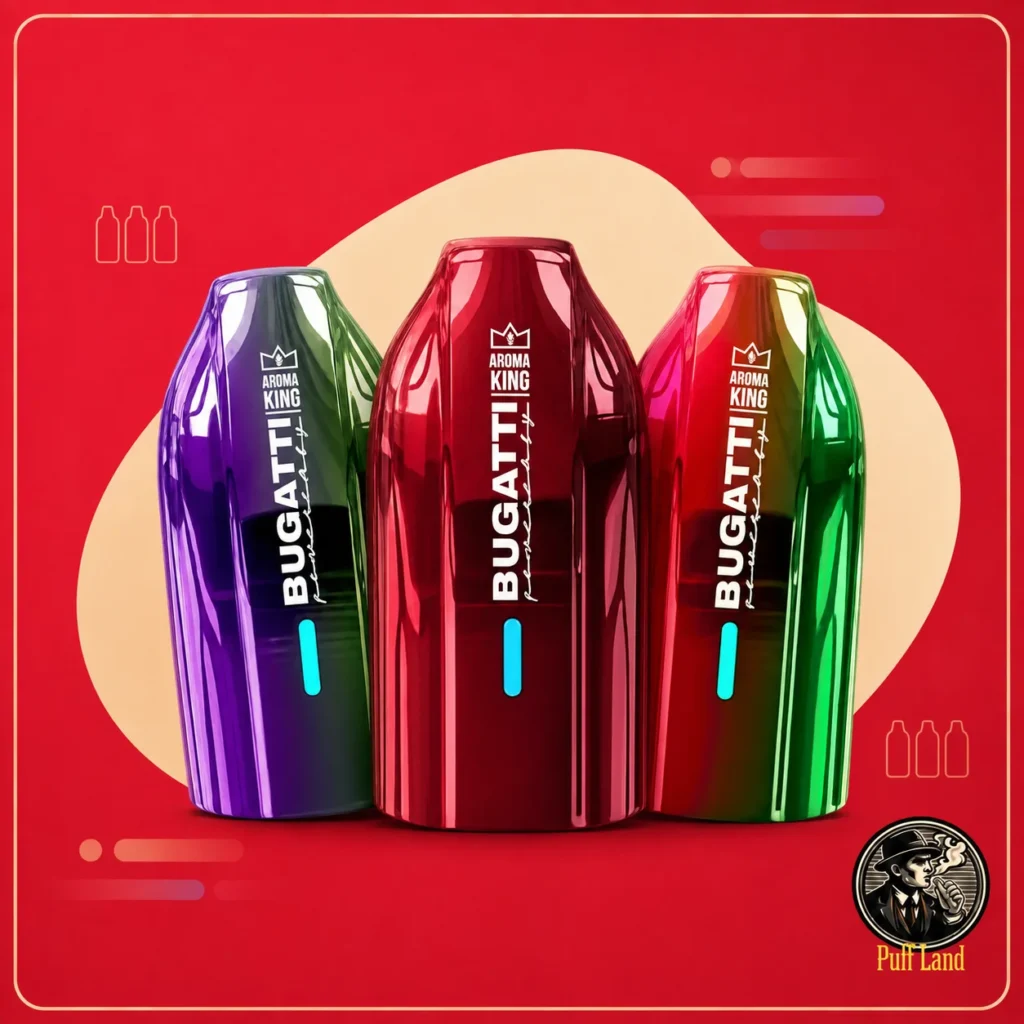 پاد یکبار مصرف آروما کینگ بوگاتی 17000 پاف | Aroma King x Bugatti 17K